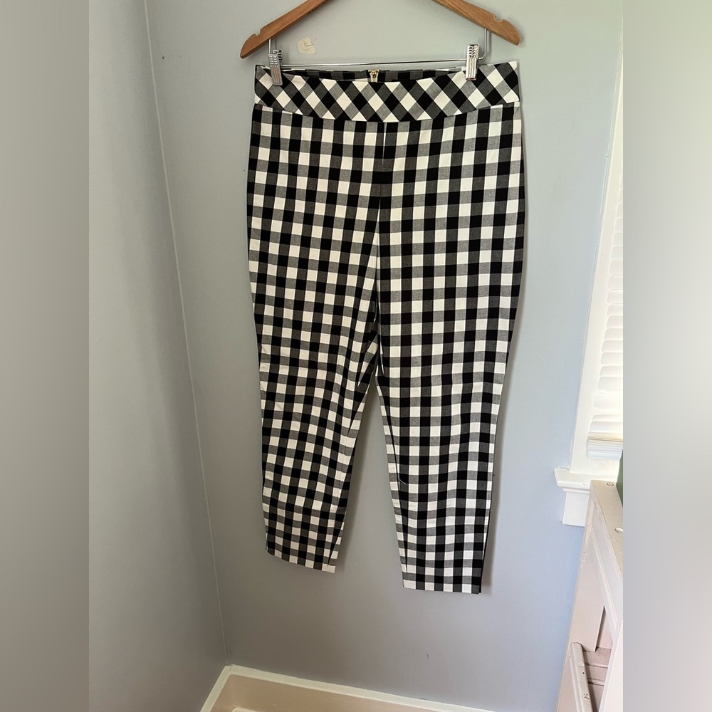Juicy Couture black label, Black and White Checkered Ankle Pants NWOT